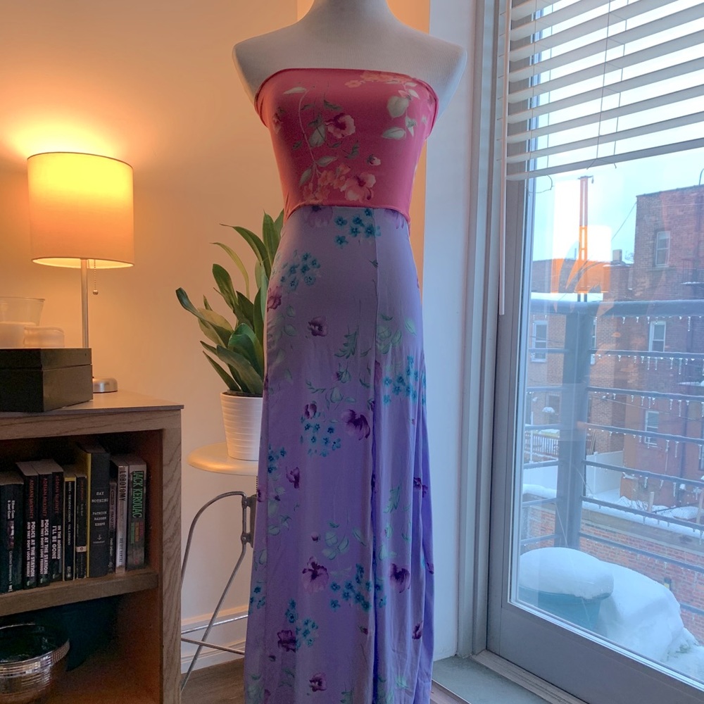 Vintage Foley maxi dress
